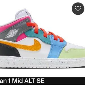 Nike Kids Multicolor Air Jordan 1 Mid Sneakers